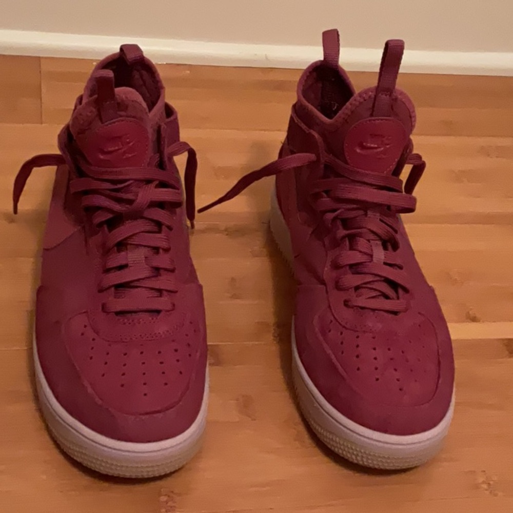 Nike Maroon High-Top Sneakers